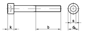 Zylinderschrauben, mit Innensechskant ISO 4762 