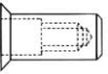 Dicht-Blindniet-Muttern, rund, S= Senkkopf, CAP=luft- und wasserdicht Art. 2446 