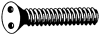 Metrische Schrauben mit Zweilochantrieb, Senkkopf hnlich DIN 7991 Art. 3642 