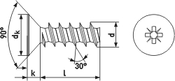 Thermoplasteschrauben, groer Linsenkopf, PZ-Kreuzschlitz Art. 3884 