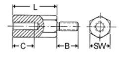 Abstandsbolzen Art. 3943 