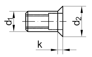 SENK-Blindniet-Muttern, rund, offen, S=Senkkopf 90 Grad Art. 2440 