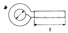 Ringschrauben, metrisches Gewinde Art. 3738 