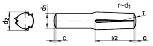 Steckkerbstifte DIN 1474 