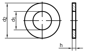 Scheiben fr Zylinderschrauben ISO 7092 