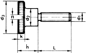 Rndelschrauben hohe Form, mit Schlitz DIN 465 