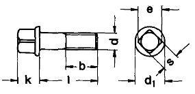 Vierkantschrauben mit Bund DIN 478 