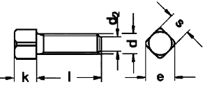 Vierkantschrauben mit Kernansatz DIN 479 