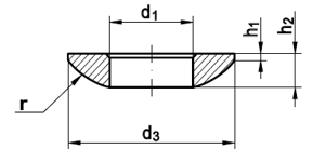 Kugelscheiben einsatzgehrtet, Form C (> 550 HV 10) DIN 6319 C