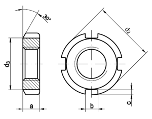 Nutmuttern DIN 70852 