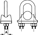 Drahtseilklemmen hnlich DIN 741 Art. 3414 