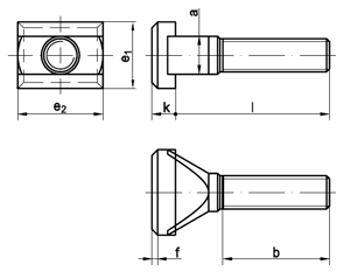 T-Nutenschrauben ISO 299 