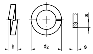 Federringe fr Zylinderschrauben DIN 7980 