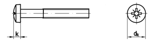 Linsen-Schrauben mit PZ-Kreuzschlitz DIN 7985 PZ