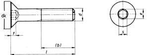 Senkschrauben mit Innensechskant ISO 10642 