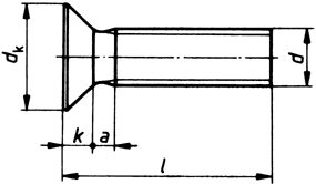 Senkschrauben mit Phillips-Kreuzschlitz PH DIN 965 