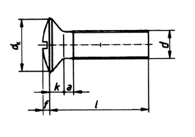 Linsensenkschrauben, Phillips-Kreuzschlitz PH ISO 7047 