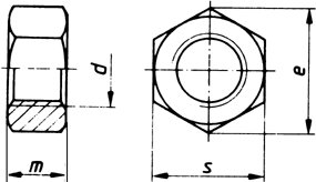 Sechskantmuttern ISO-Typ 2 ISO 4033 